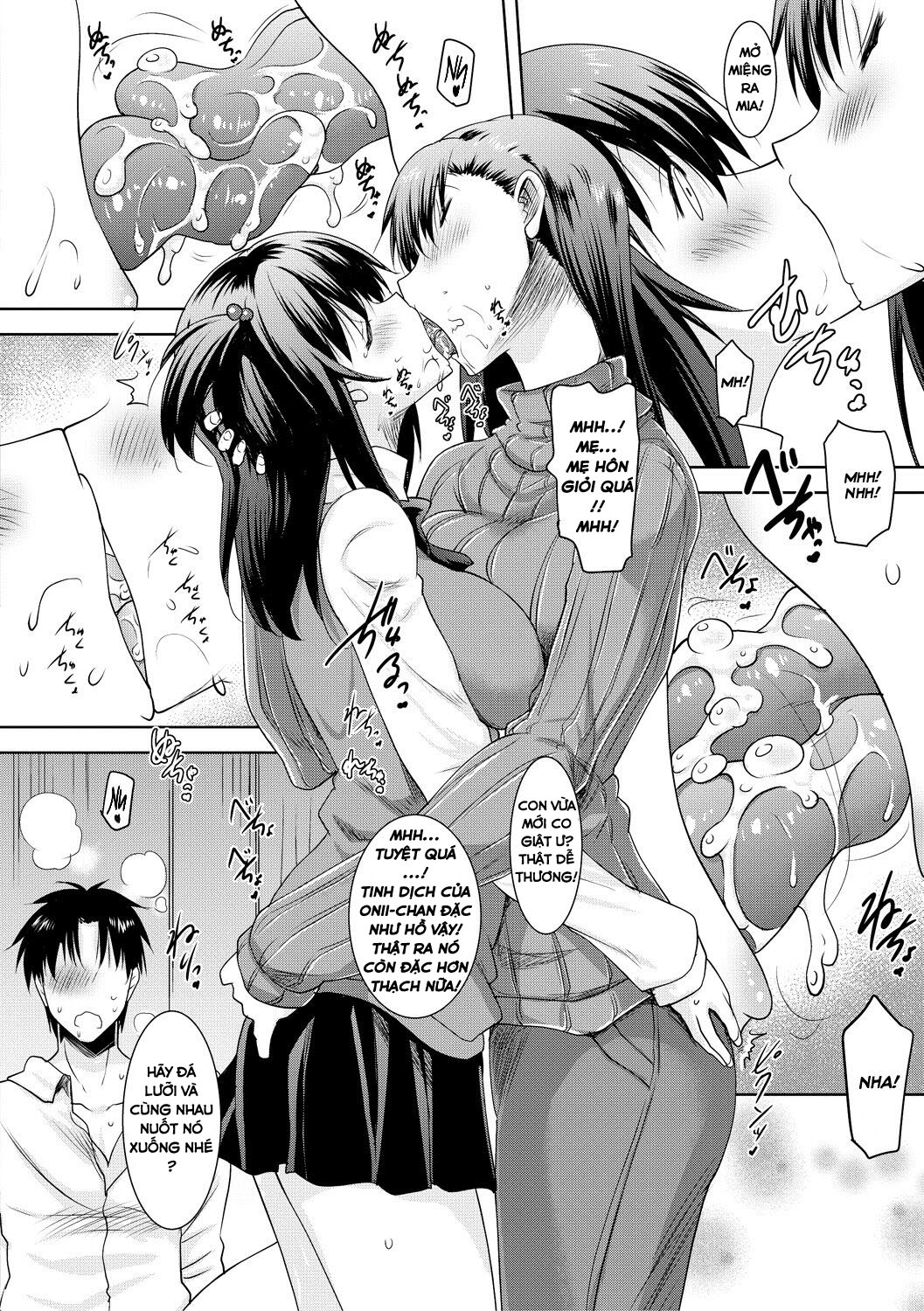 Xem ảnh 15 trong truyện hentai Kyonyuu Oyako No Shita To Shikyuu Ni Renzoku Shasei - Chap 2 - Truyenhentai18.net